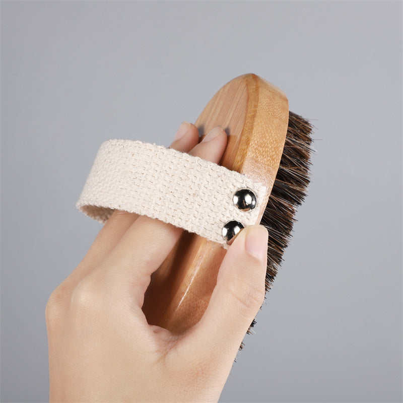 Bamboo Bristle Foam Nail Hand Brush greenroot living