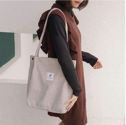 Women's Shopping Bag Large Ladies Canvas Shoulder Bags Tote Shopper Eco Reusable Bag Cotton Cloth Handbag For Women greenroot living