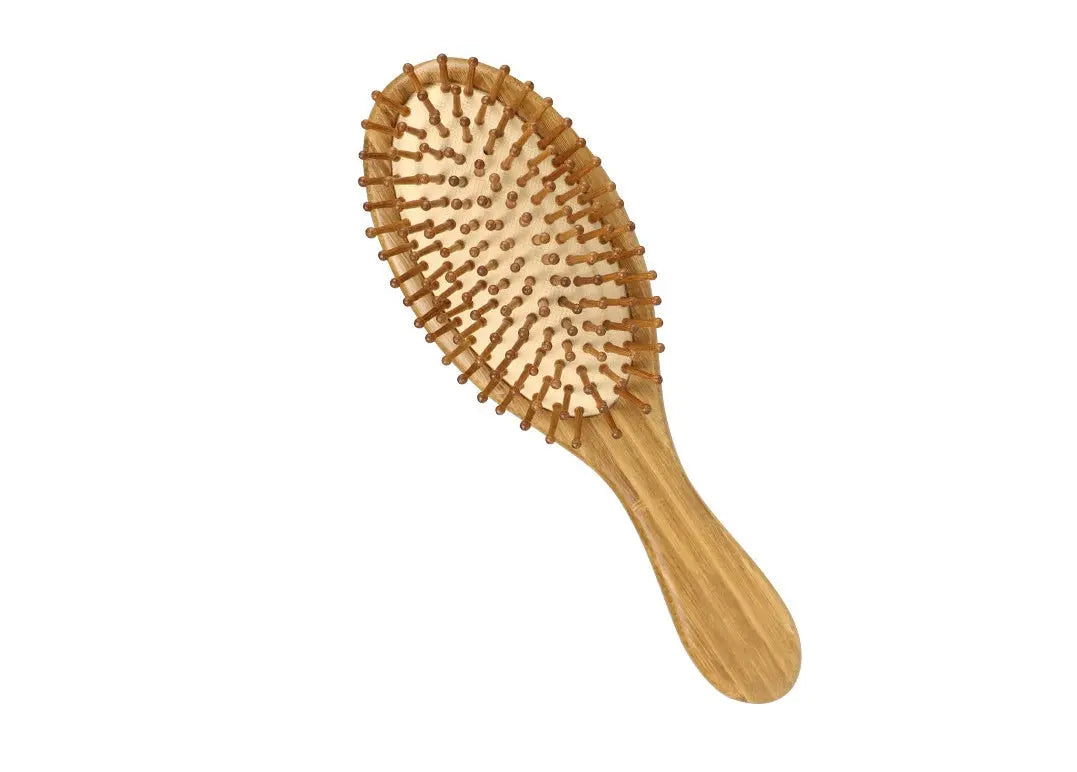 Bamboo Cushion Massage Comb | Carbonized Bamboo Comb greenroot living