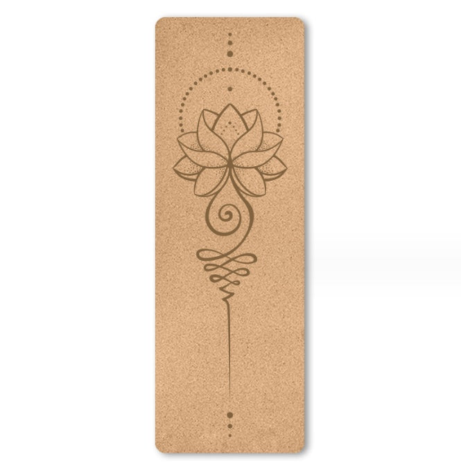 Portable Cork Yoga Mat – Non-Slip Eco-Friendly TPE Exercise Mat greenroot living
