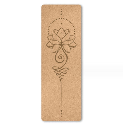 Portable Cork Yoga Mat – Non-Slip Eco-Friendly TPE Exercise Mat greenroot living