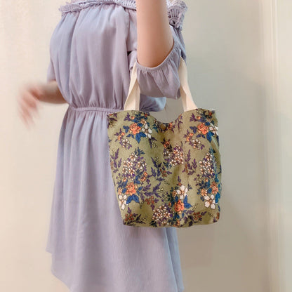 Corduroy Tote Lunch Handle Mummy Bag greenroot living