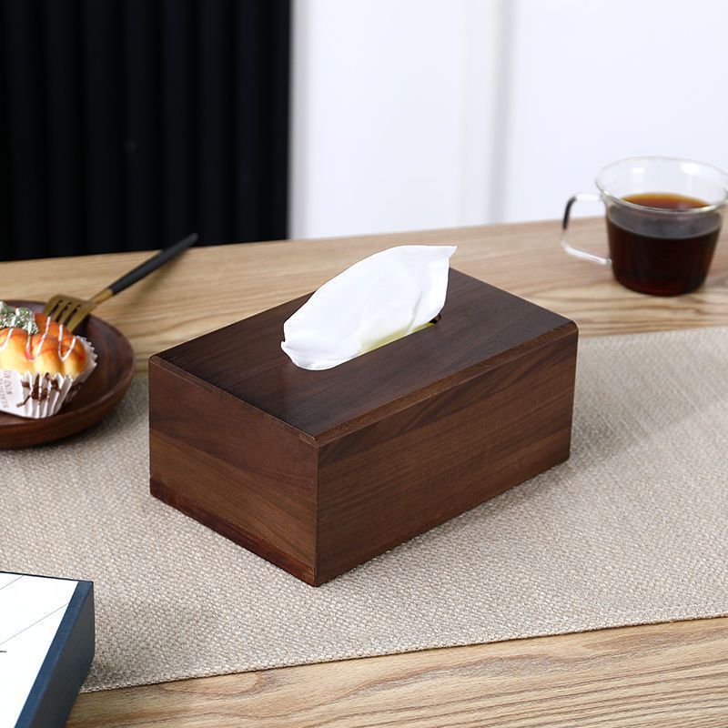 Bamboo And Wood Tissue Box Desktop Exquisite Luxury Draw Paper greenroot living