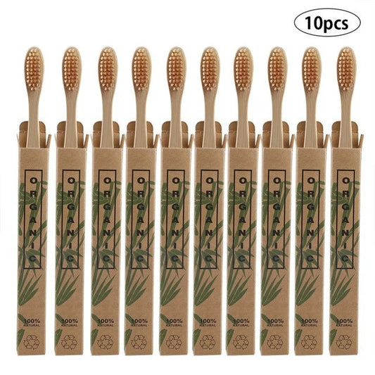 10 Bamboo toothbrushes greenroot living