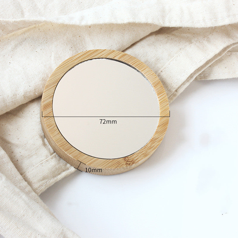 Bamboo portable makeup mirror greenroot living