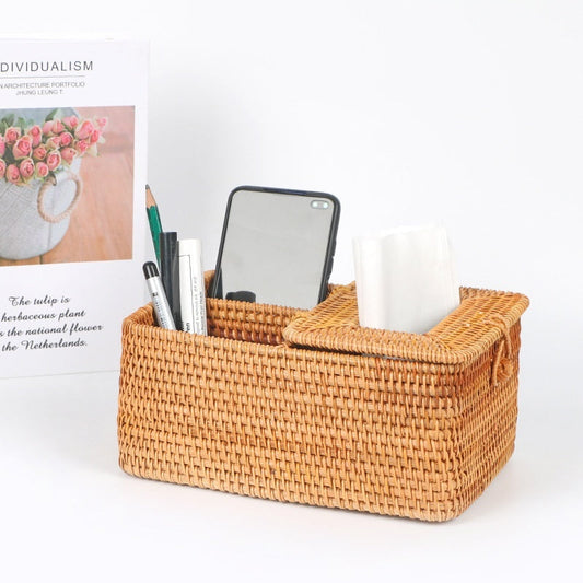 Rattan Tissue Box Multi-purpose Simple Home greenroot living