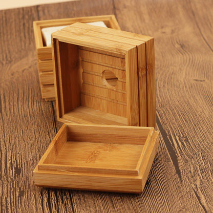 Soap box bamboo wood soap holder greenroot living