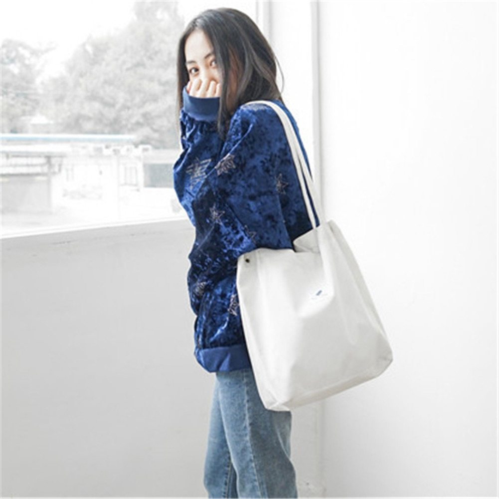 Women's Shopping Bag Large Ladies Canvas Shoulder Bags Tote Shopper Eco Reusable Bag Cotton Cloth Handbag For Women greenroot living
