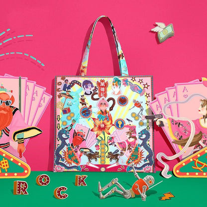 Harajuku Canvas Bag Tote Computer greenroot living