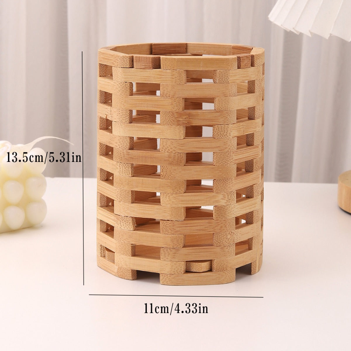 Bamboo Simple Chopsticks Holder Pen Holder Storage greenroot living