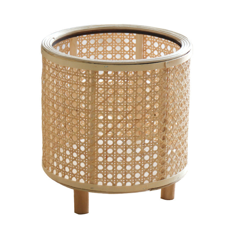 Handmade Woven Flower Pot Bamboo Green Plant Flower Stand Floor Ornaments Decoration greenroot living