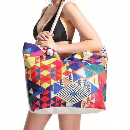 Geometric Large Capacity Multifunctional Tote greenroot living
