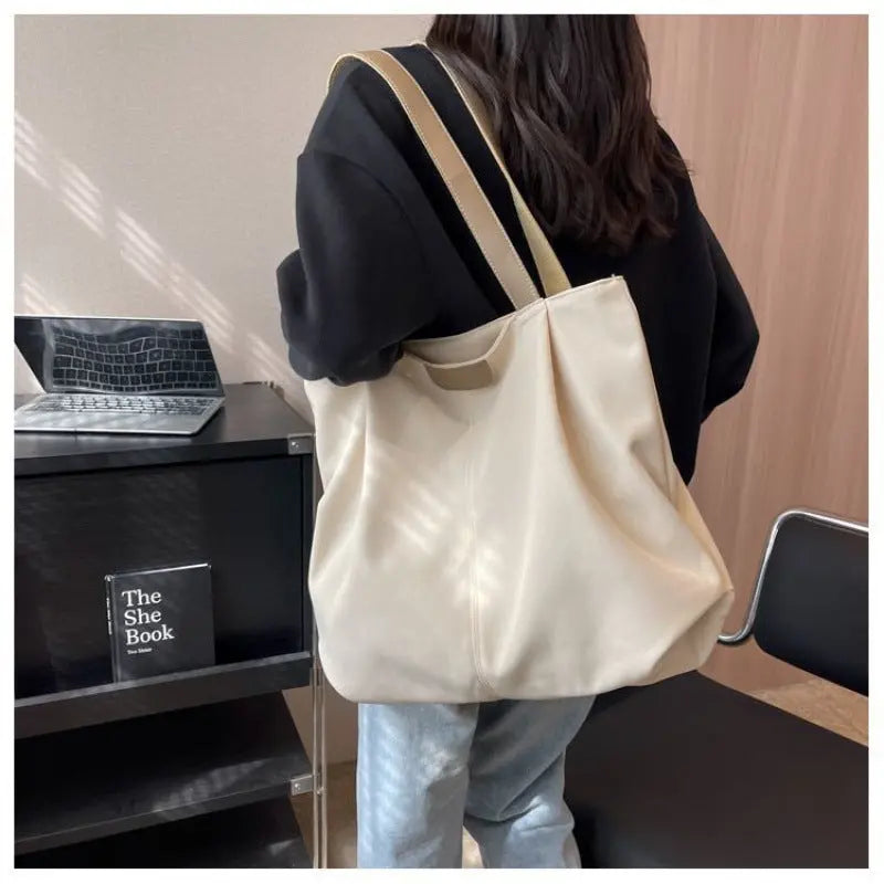 Fashion Shoulder Bag Simple Versatile Canvas Tote Bag greenroot living