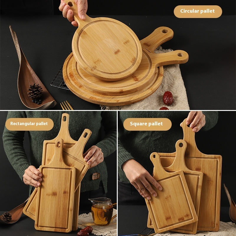 Bamboo Tray Dessert Bread Bamboo Wood Pizza Plate greenroot living