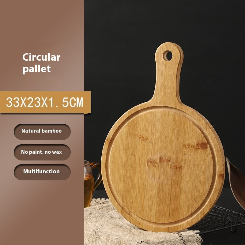 Bamboo Tray Dessert Bread Bamboo Wood Pizza Plate greenroot living