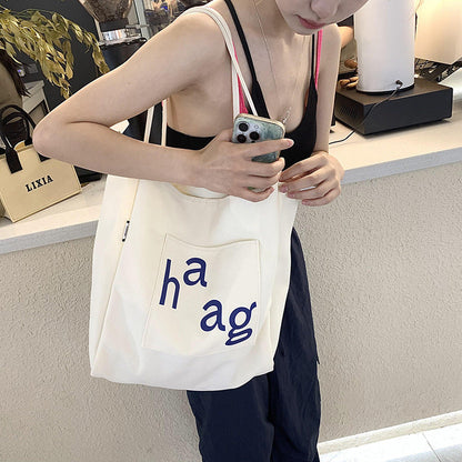 Large Capacity Canvas Commuter Tote greenroot living