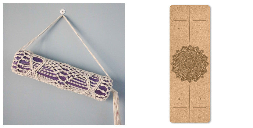 Portable Cork Yoga Mat – Non-Slip Eco-Friendly TPE Exercise Mat greenroot living