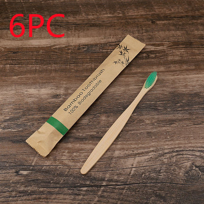 10Pcs Colorful Toothbrush Natural Bamboo Tooth Brush Set Soft Bristle Charcoal Teeth Eco Bamboo Toothbrushes Dental Oral Care greenroot living