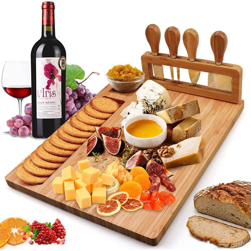Cheese Board Western Tableware Knife And Fork Drawer Pizza Chopping Board Multifunctional greenroot living