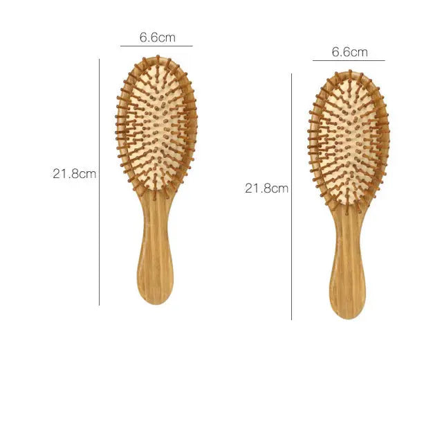 Bamboo Cushion Massage Comb | Carbonized Bamboo Comb greenroot living
