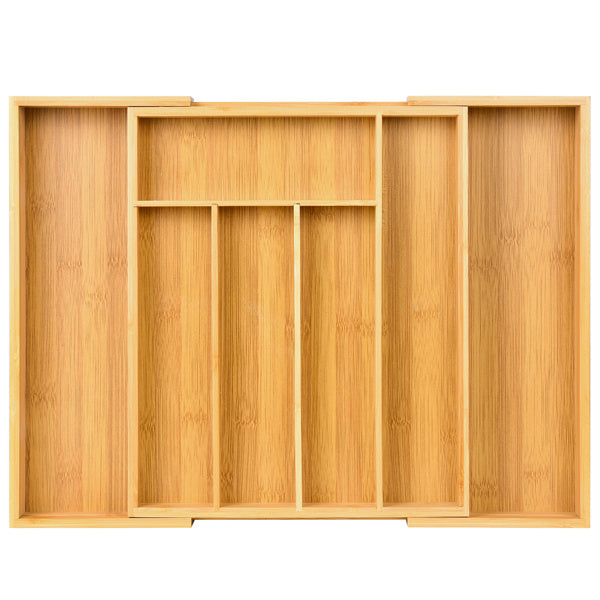 Expandable Bamboo Kitchen Drawer Storage Box greenroot living