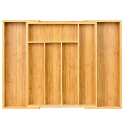 Expandable Bamboo Kitchen Drawer Storage Box greenroot living
