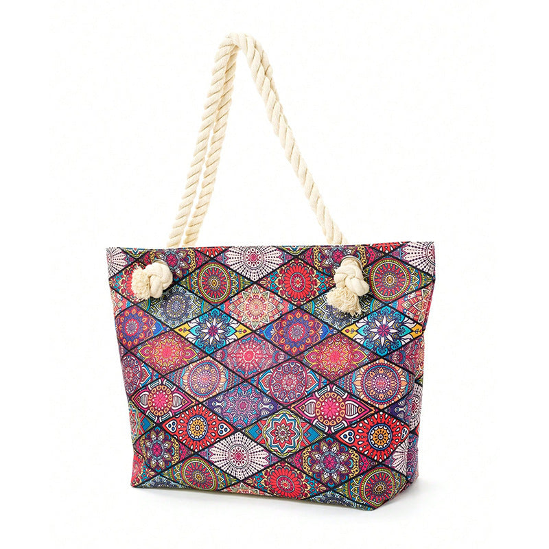 Geometric Large Capacity Multifunctional Tote greenroot living