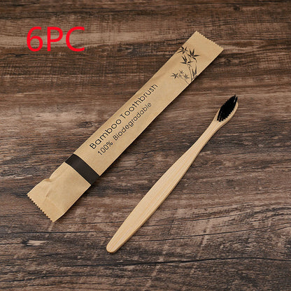 10Pcs Colorful Toothbrush Natural Bamboo Tooth Brush Set Soft Bristle Charcoal Teeth Eco Bamboo Toothbrushes Dental Oral Care greenroot living