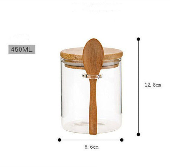 bamboo storage jars with lids