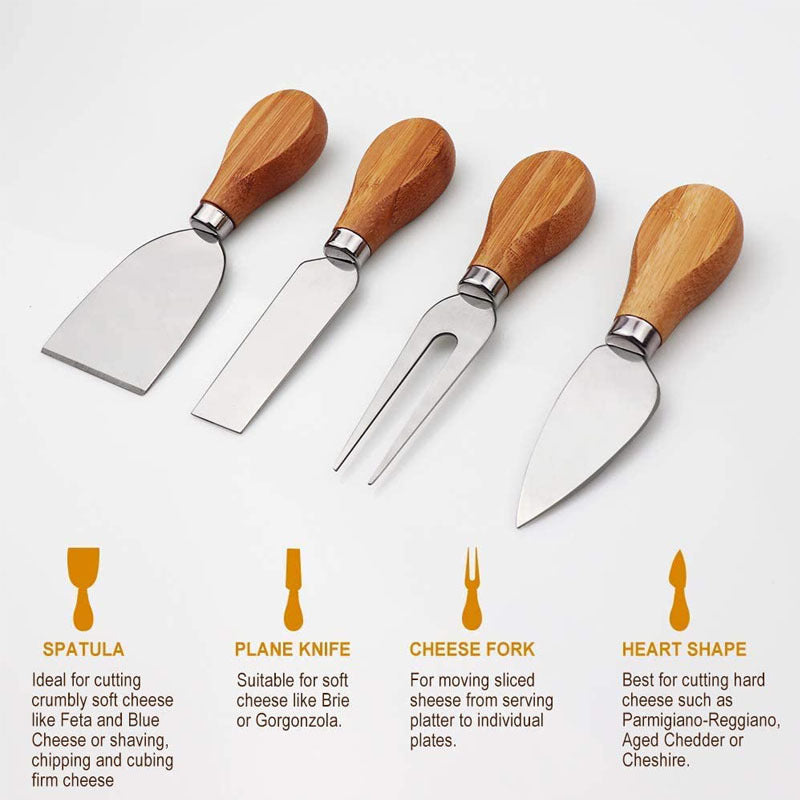 Cheese Board Western Tableware Knife And Fork Drawer Pizza Chopping Board Multifunctional greenroot living